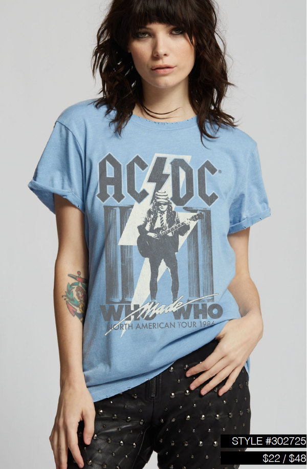 730 ACDC 1986 Burn Out Tee