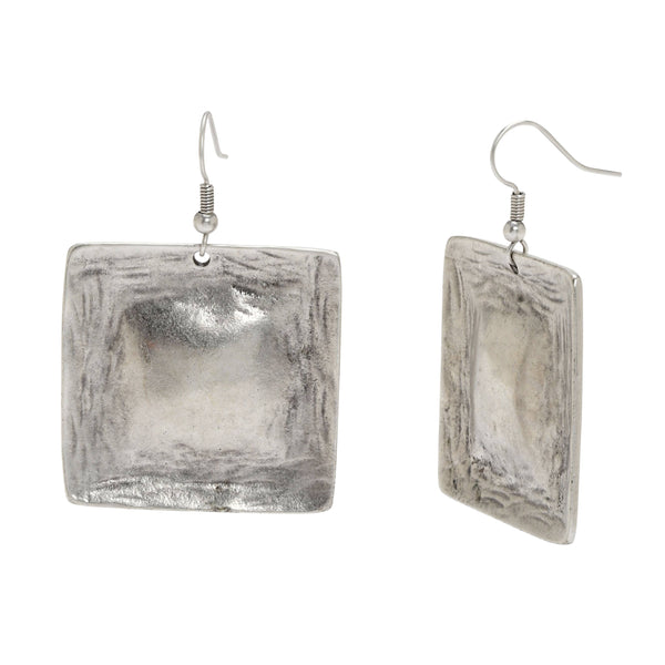 Handmade Pulchritude Pewter Earrings - 4635