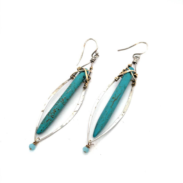 Turquoise Stalactite Earrings