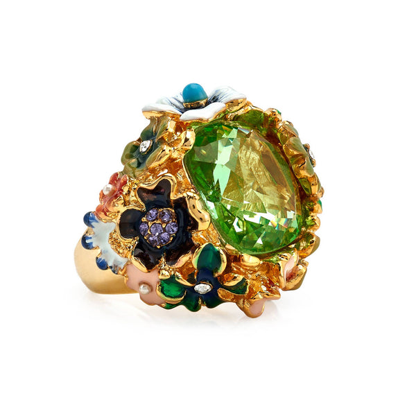 Garden Party Flower Adjustable Ring