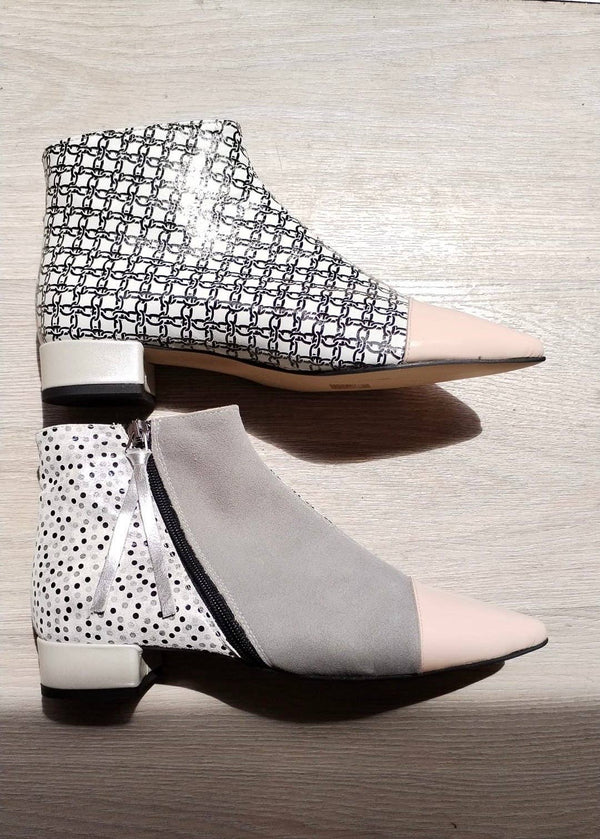 Manhattan Booties - M2 - Patchwork leather ankle boots