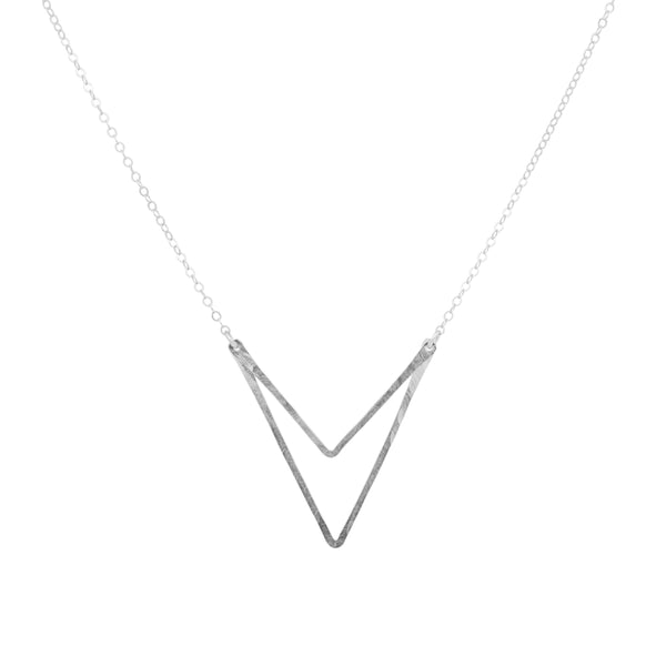 Sari Double Triangle Necklace