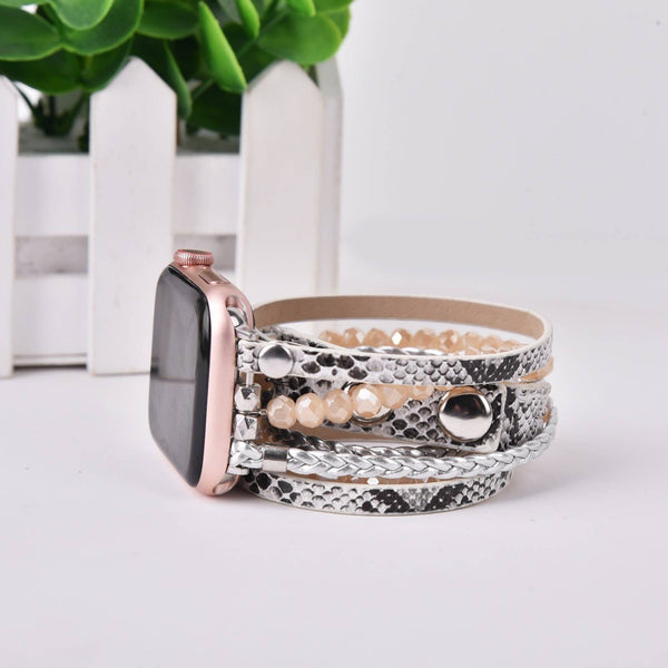 Boho Braided Leather Band Apple Watch Wrap