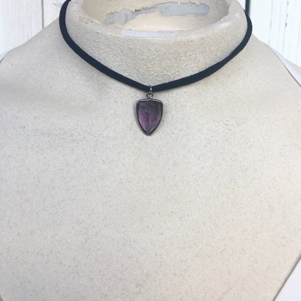 Stretchy Amethyst Choker