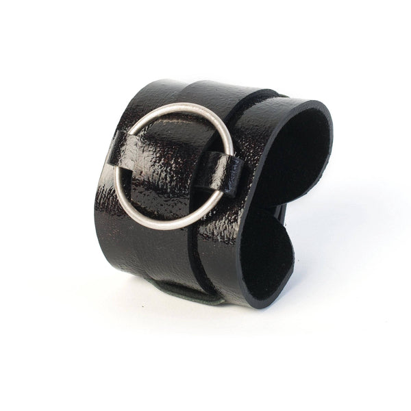 The obsidian eye Leather Bracelet