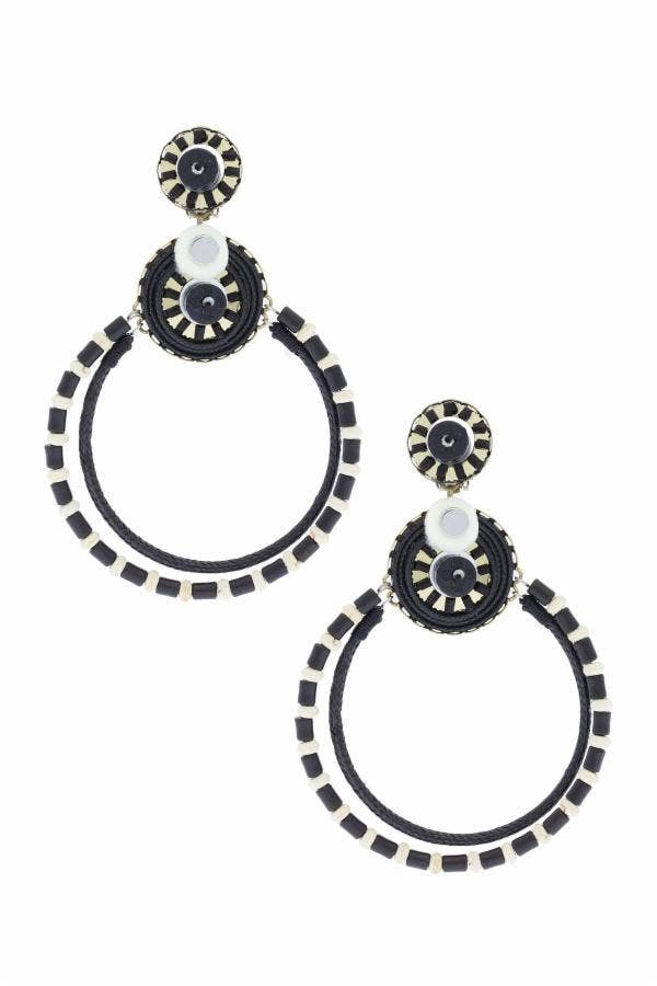 Horrace Hoop Drop Earring