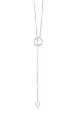 Multi-Shape Lariat Necklace