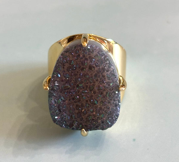 Druzy Gem Cuff Ring (Copy)