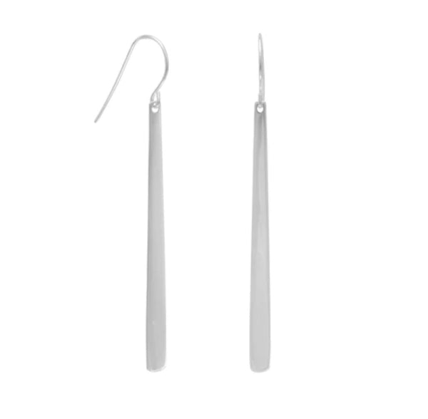 Polished Tapered Matchstick Earrings