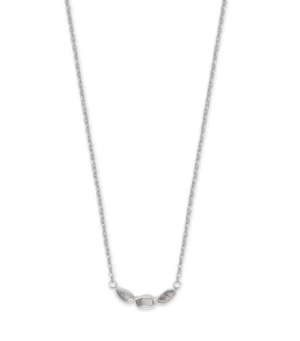 Rhodium Plated Polki Diamond Necklace