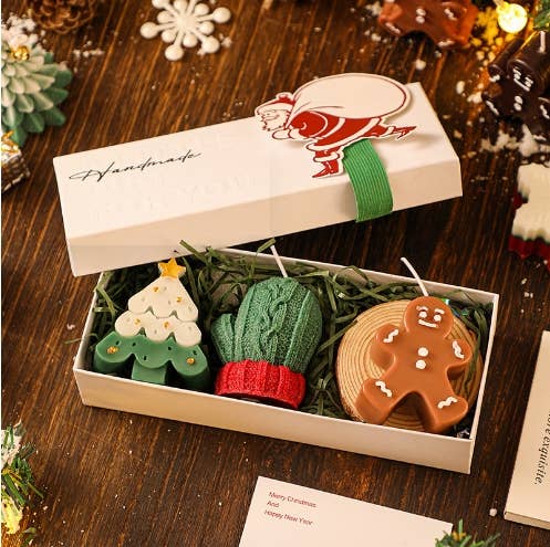 Christmas Gift Set Handmade Soy Scented Holiday Candles