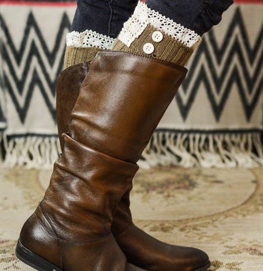 Crochet Lace Leg Warmer