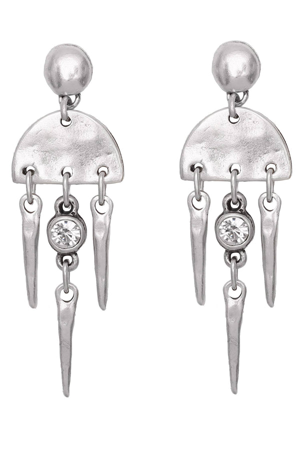 Handmade Pewter Earrings - 1835