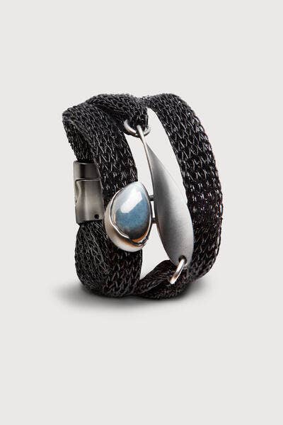 Mesh Twisted Plate Bracelet