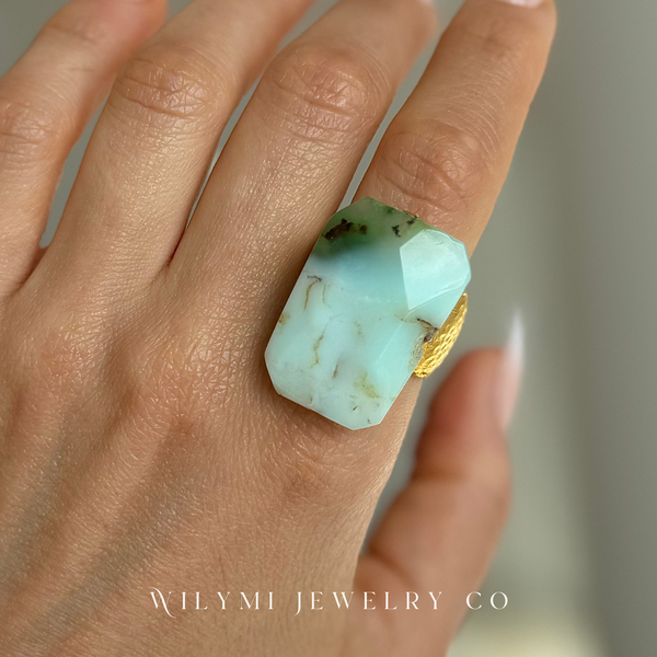 GREEN WITHOUT ENVY Ring 1 | Chrysoprase Gemstone | GF