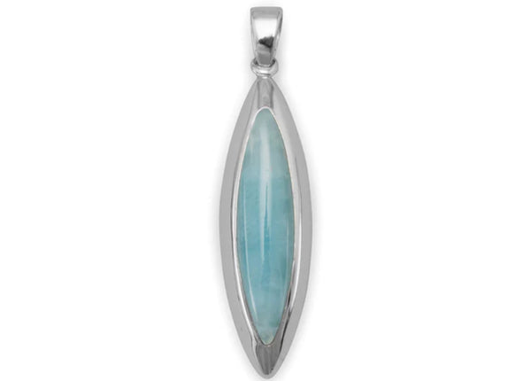 Marquise Larimar Pendant