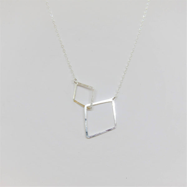 Interlocking Silver Necklace