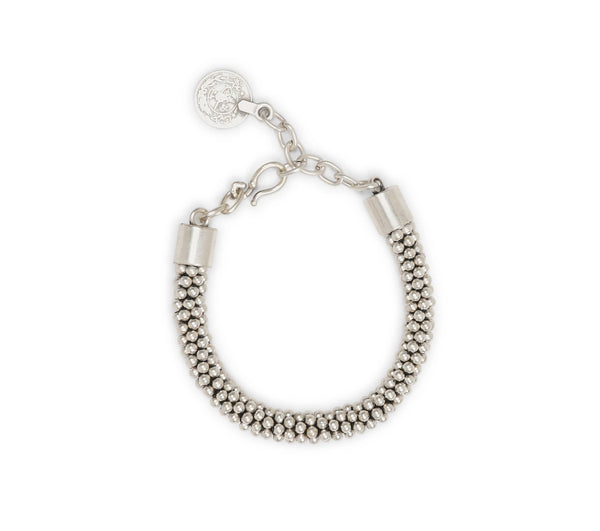 Handmade Pewter Dot Bracelet